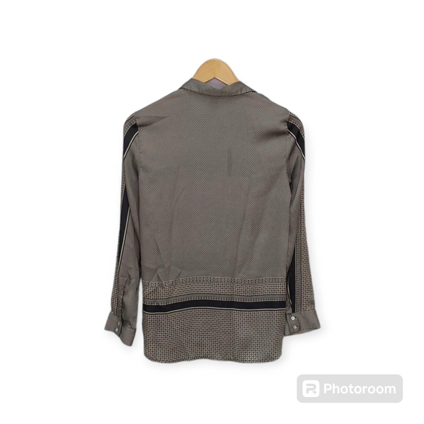 חולצה מכופתרת עם הדפסים H&M | מידה 34