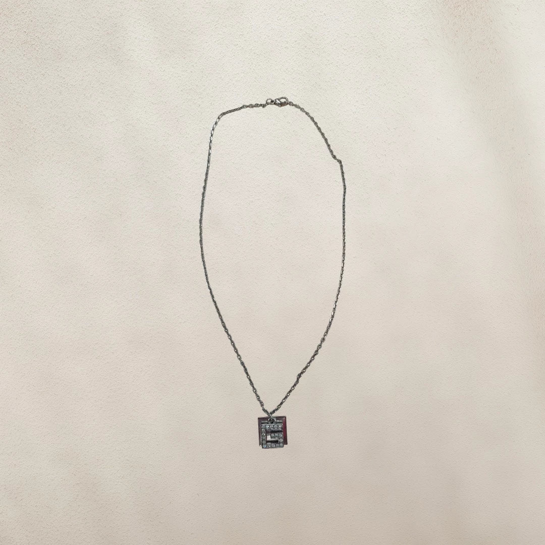 שרשרת כסופה עם תיליון האות G | מידה ONE SIZE
