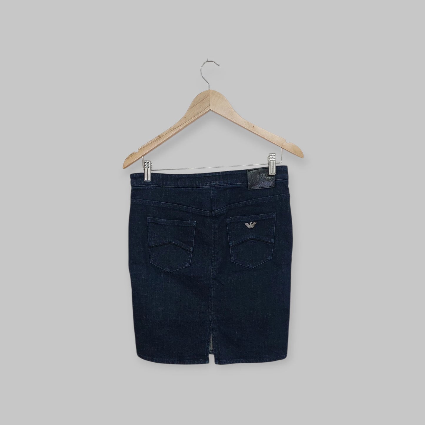 חצאית מיני ג'ינס כחולה ARMANI JEANS | מידה 40