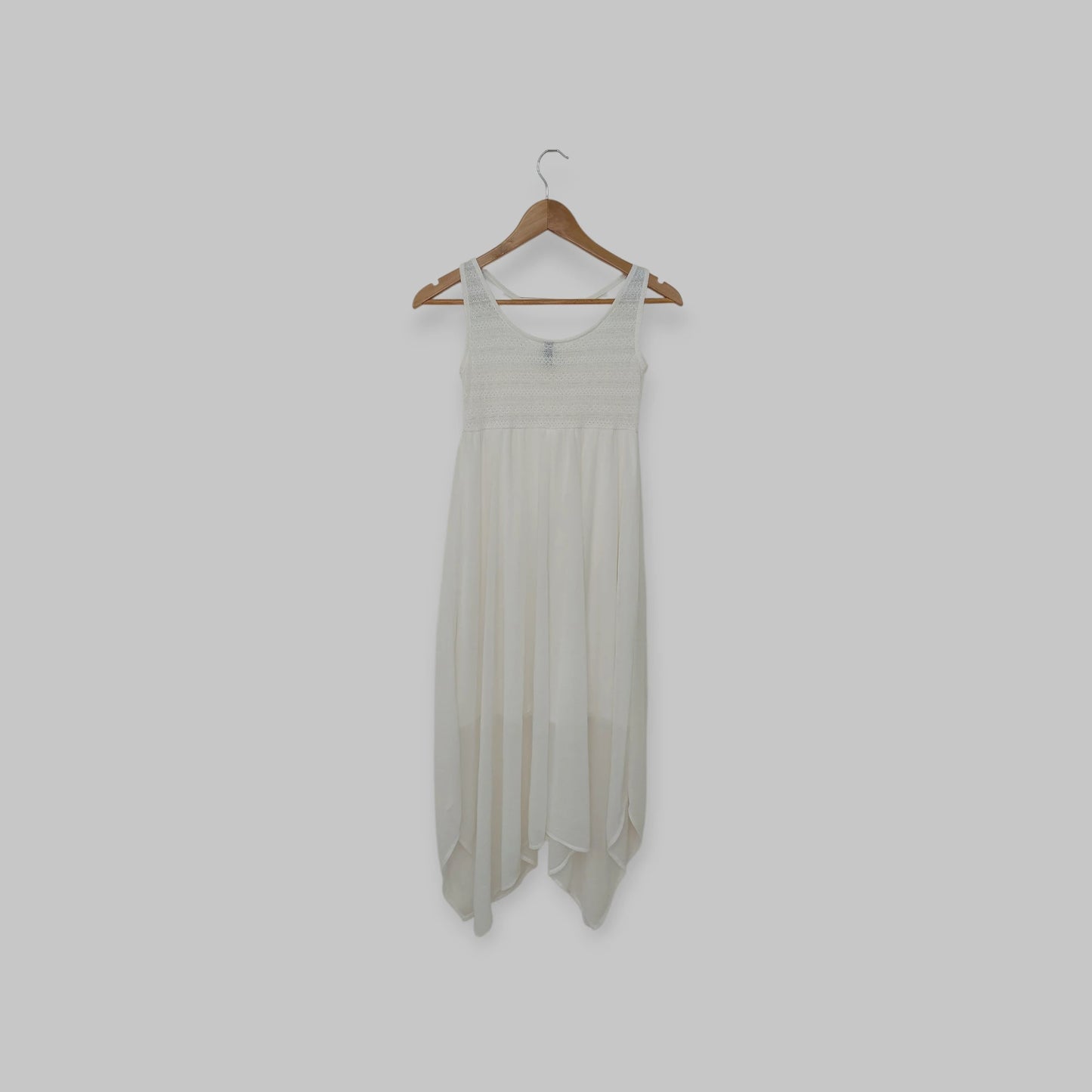 فستان ميدي أبيض H&M | مقاس S