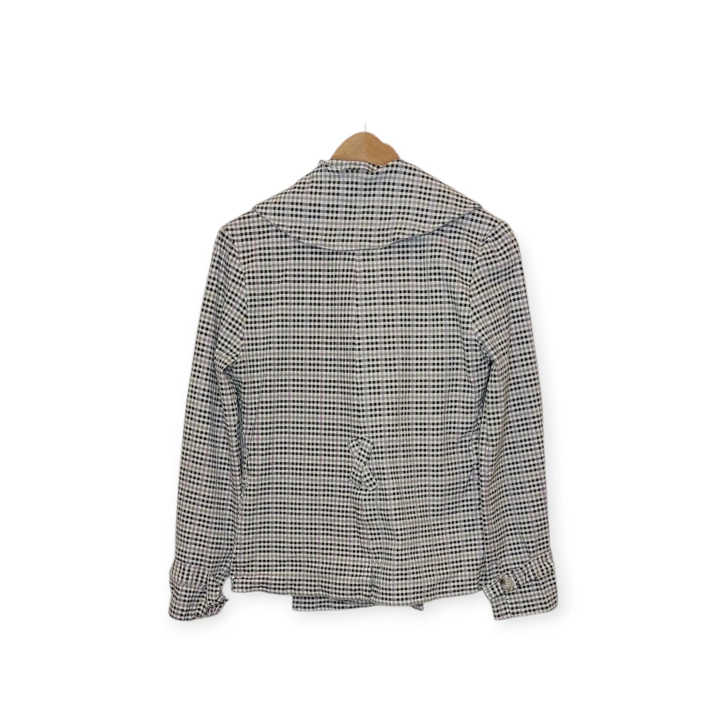 ג'קט משובץ ורוד-שחור | מידה M