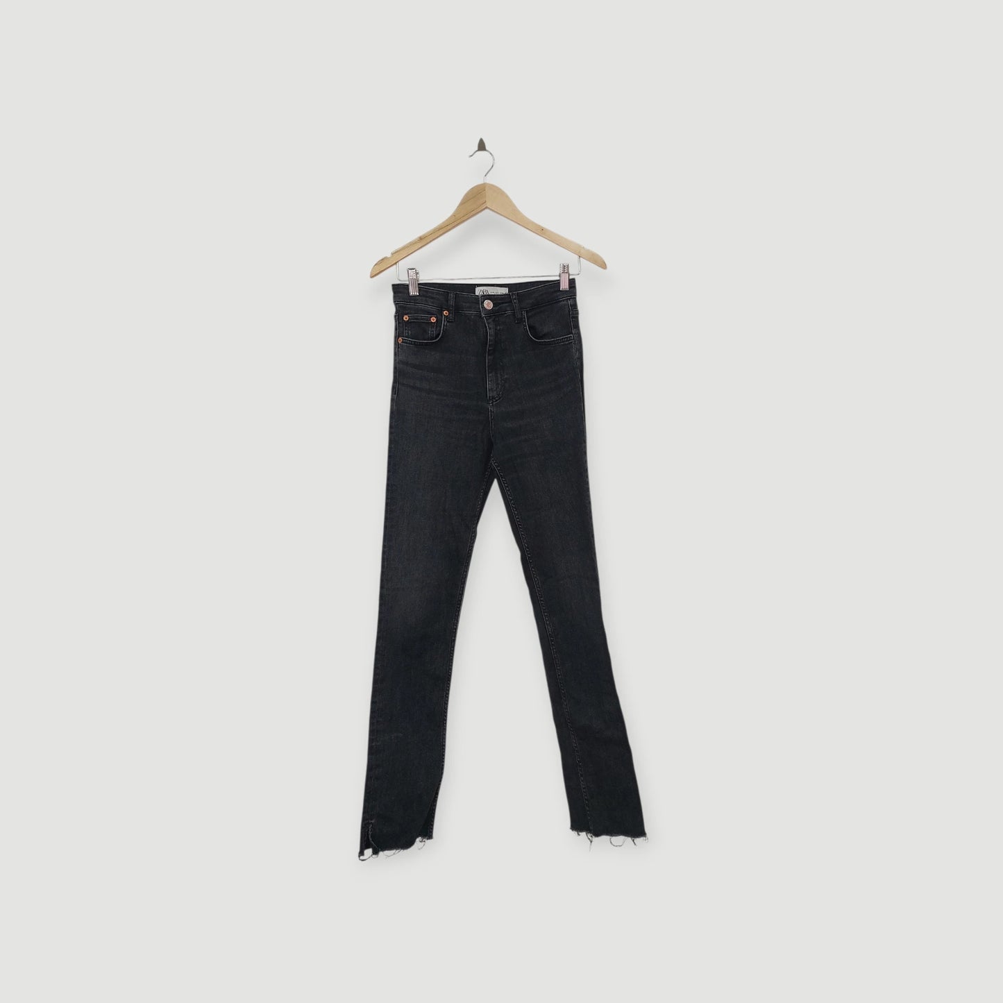 מכנס ג'ינס ארוך שחור, ZARA | מידה S