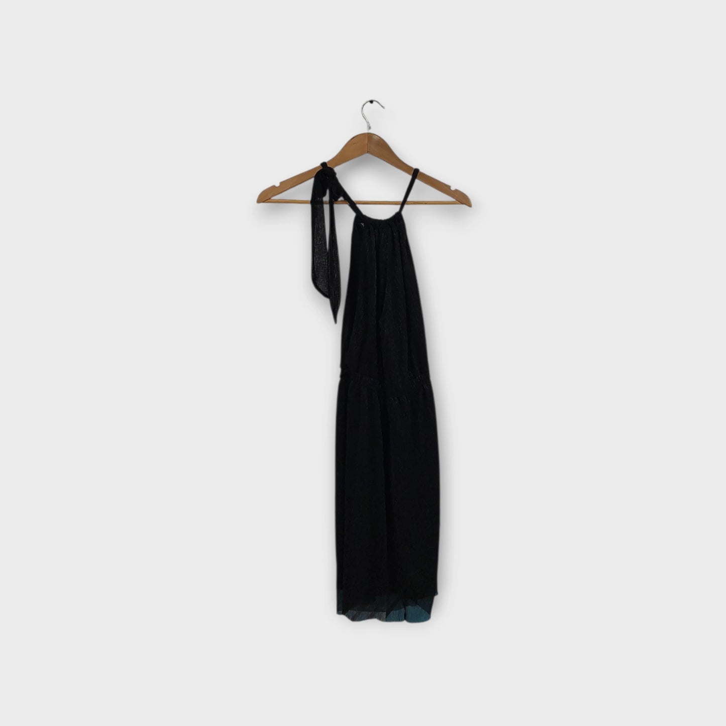 שמלת מידי שחורה כסופה מידה-34 של H&M | מידה 34