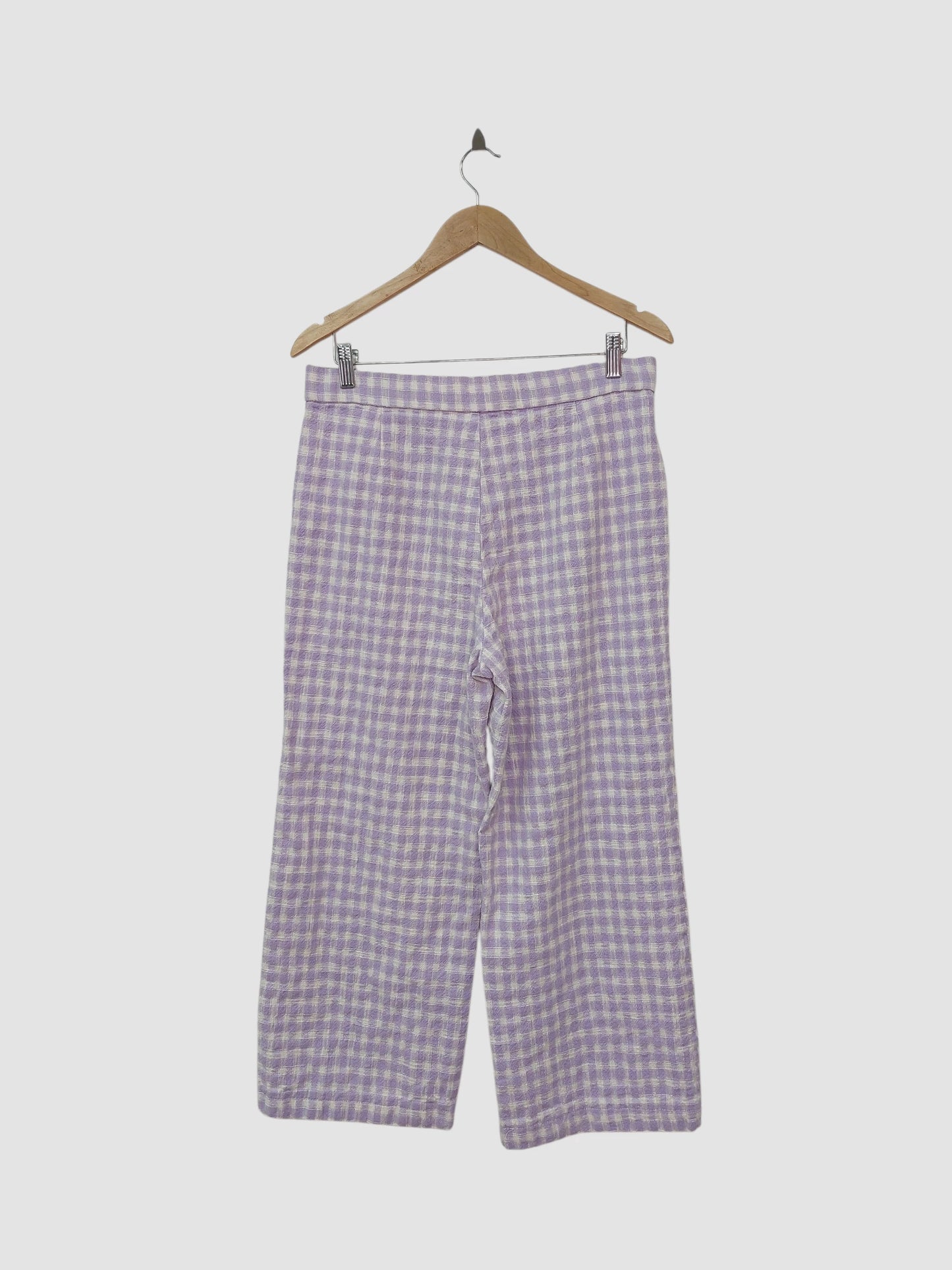 מכנס סגול משבצות ZARA | מידה L