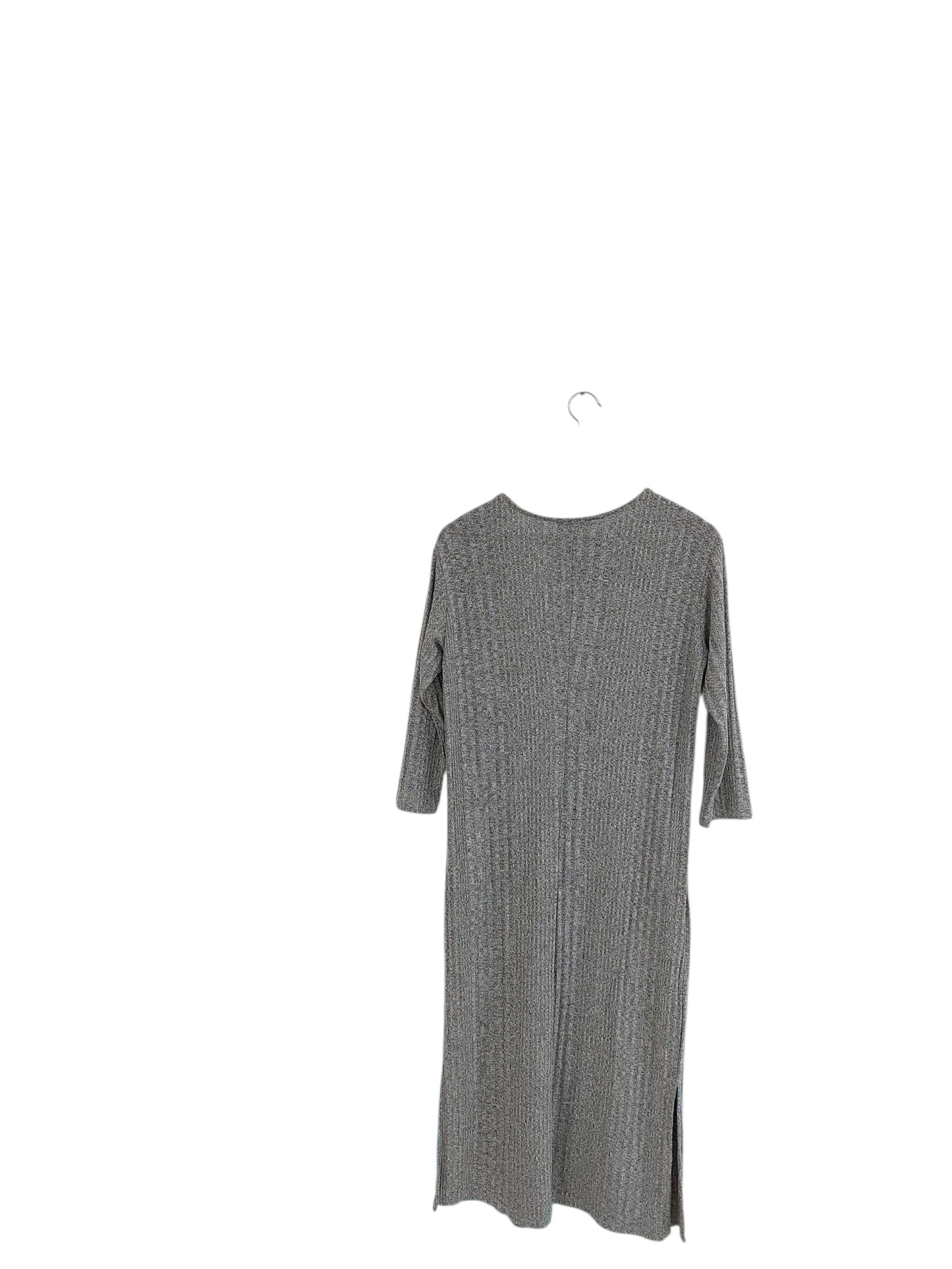 שמלת מקסי אפורה מסריג | מידה M