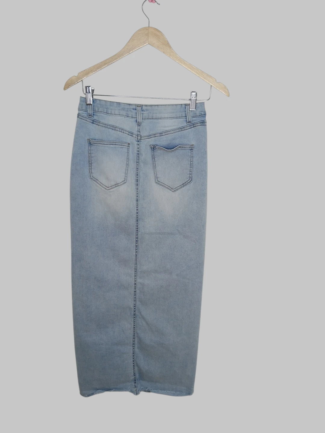 חצאית מקסי ג'ינס תכלת REFUGE DENIM | מידה S