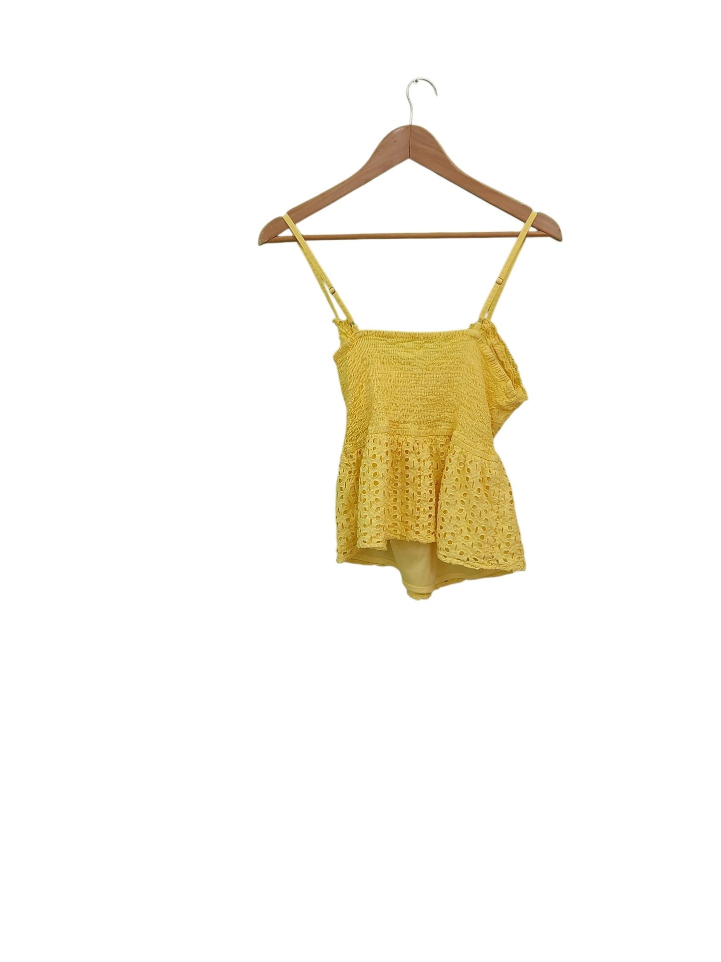 גופייה עם תחרה צהובה | מידה L