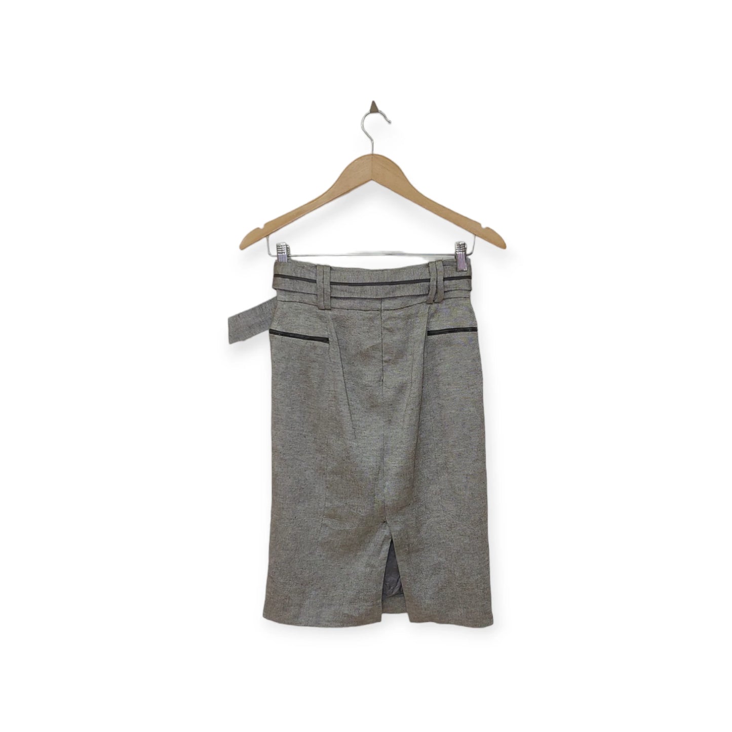 تنورة ميدي رمادية ZARA | مقاس XS