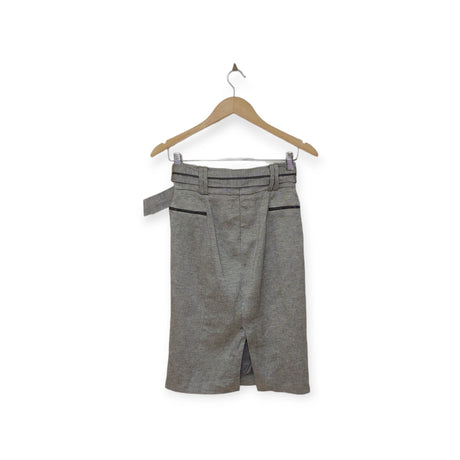 חצאית מידי אפורה ZARA | מידה XS