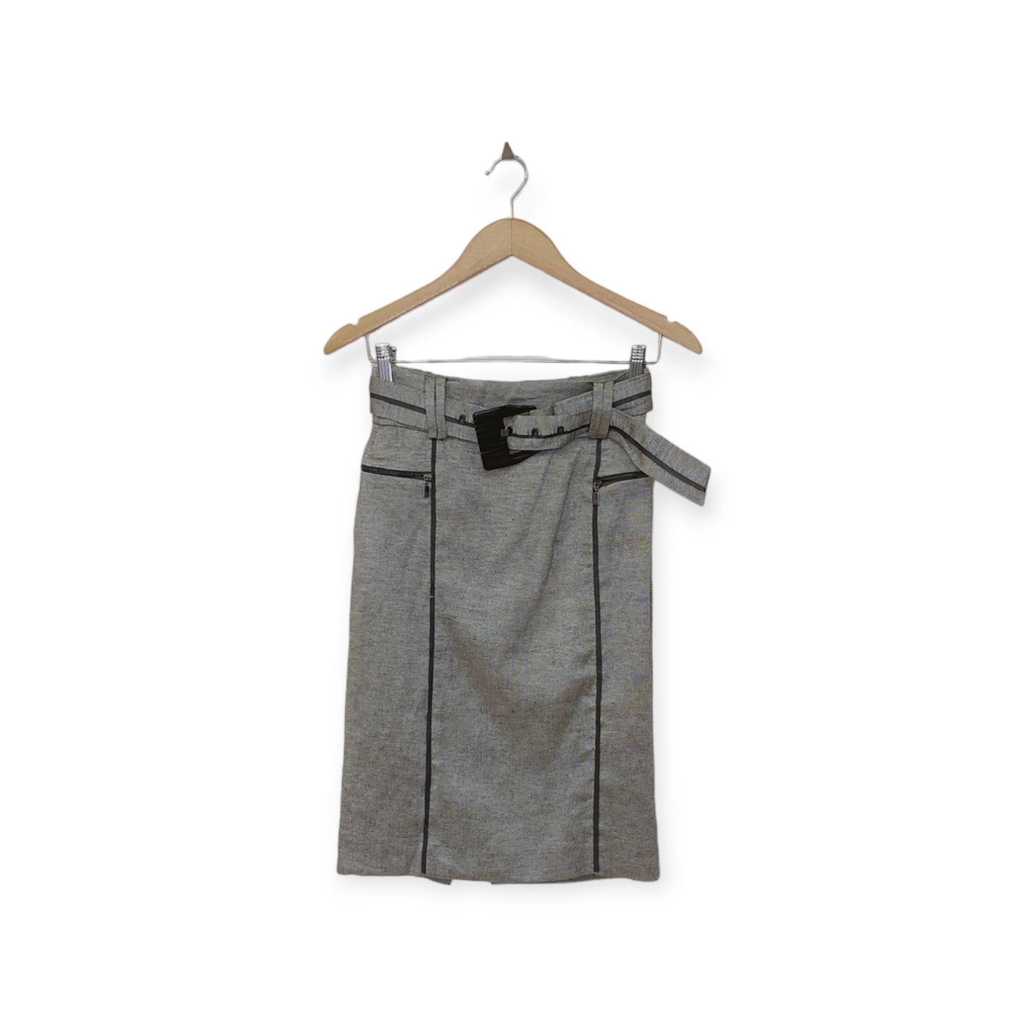 تنورة ميدي رمادية ZARA | مقاس XS