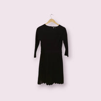 فستان ميدي أسود | مقاس XS