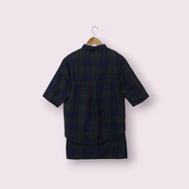 فستان أزرق وأخضر مع شريط أحمر بمقاس: XS العلامة التجارية: ZARA | مقاس XS
