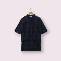 فستان أزرق وأخضر مع شريط أحمر بمقاس: XS العلامة التجارية: ZARA | مقاس XS