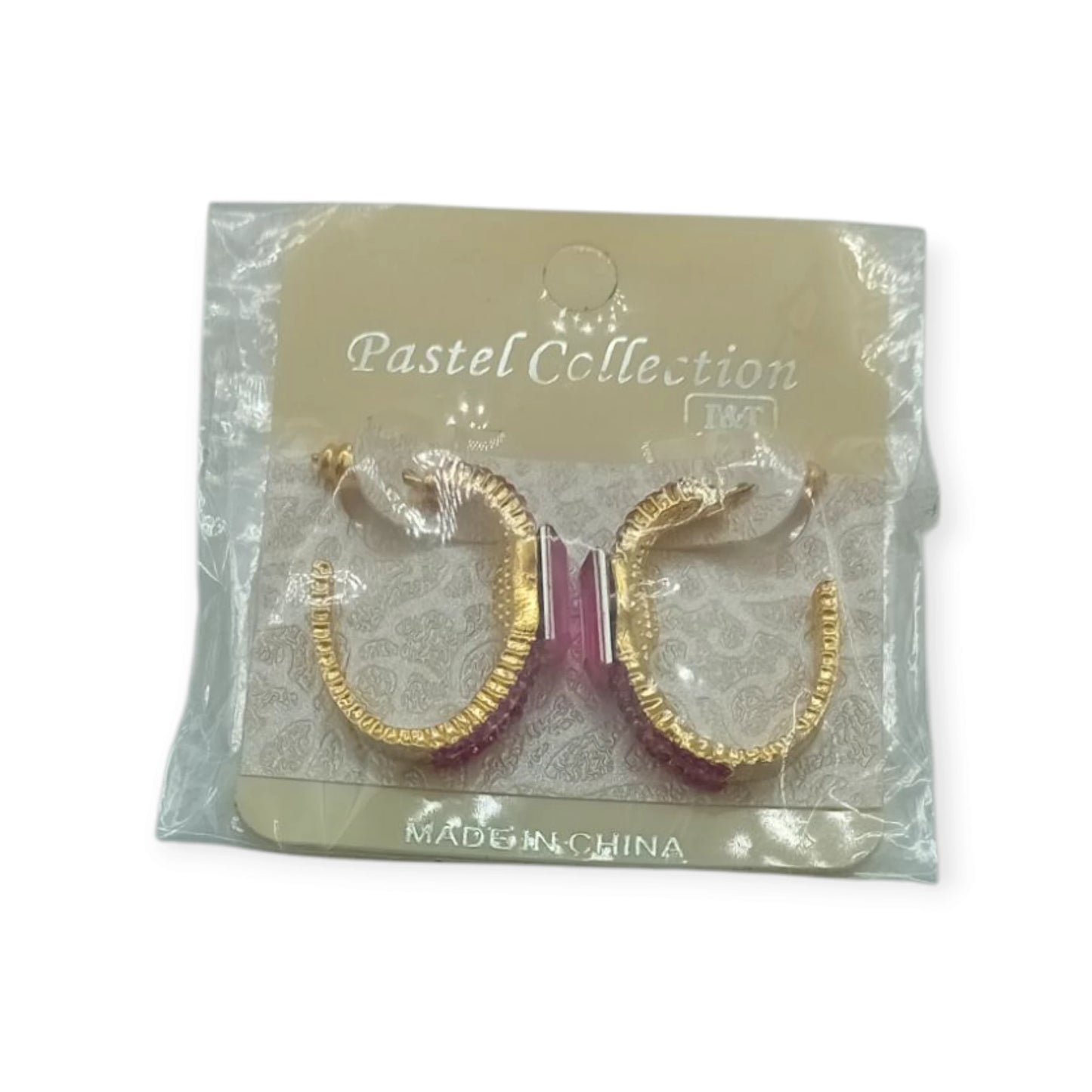 עגילים זהובים חצאי עיגול
