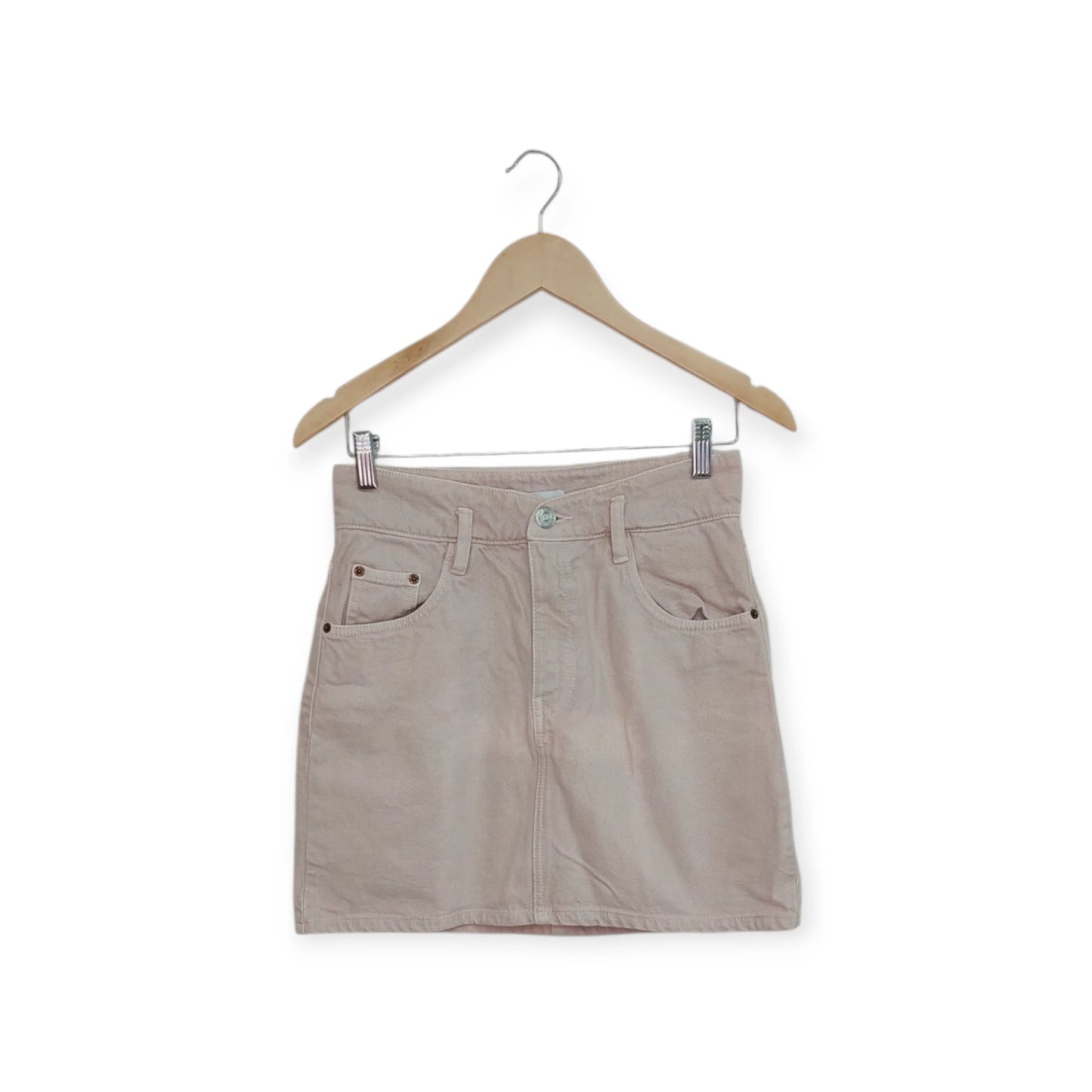 חצאית מיני ג'ינס ורודה ZARA | מידה S