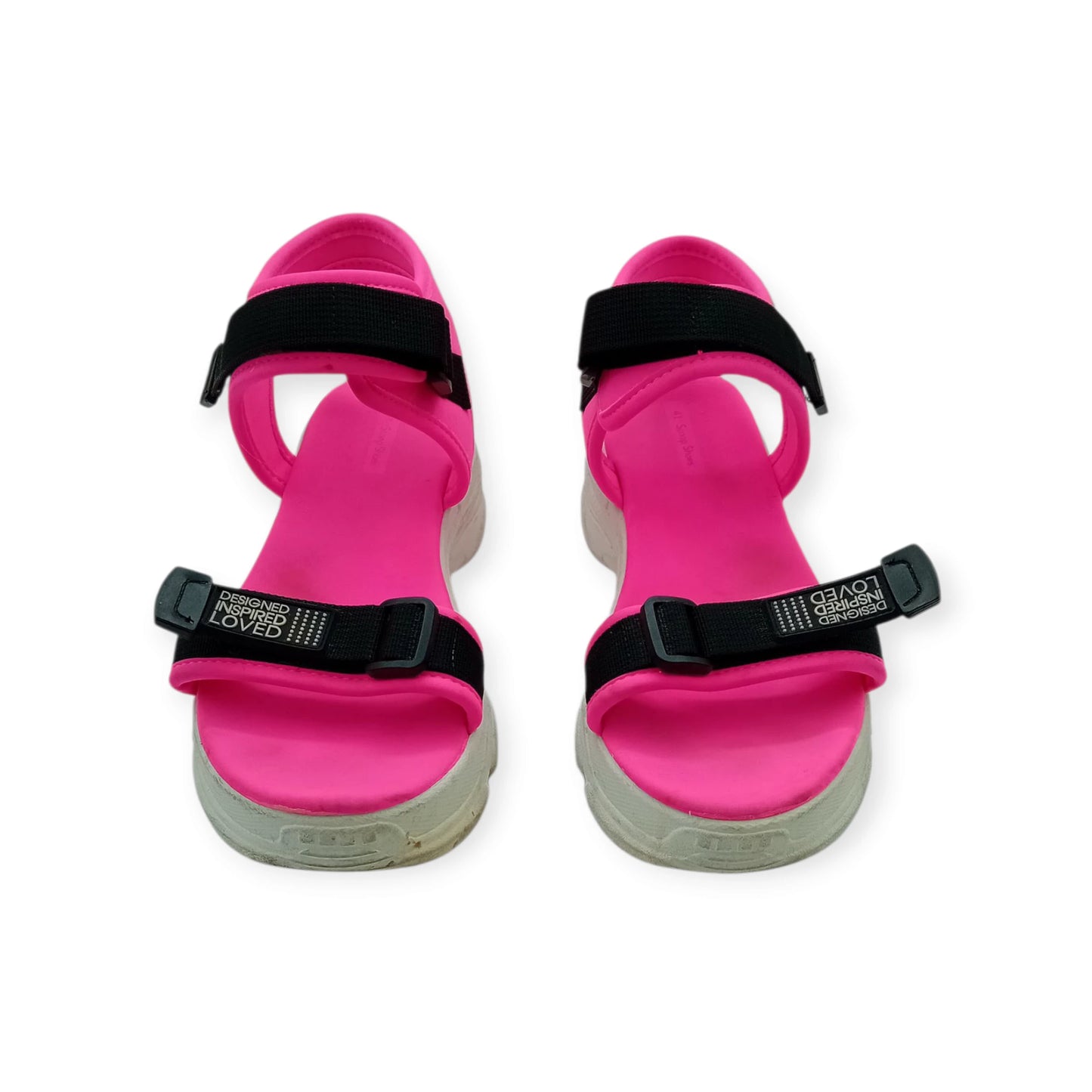 סנדלים ורודים עם פלטפורמות Scoop Shoes מידה 41