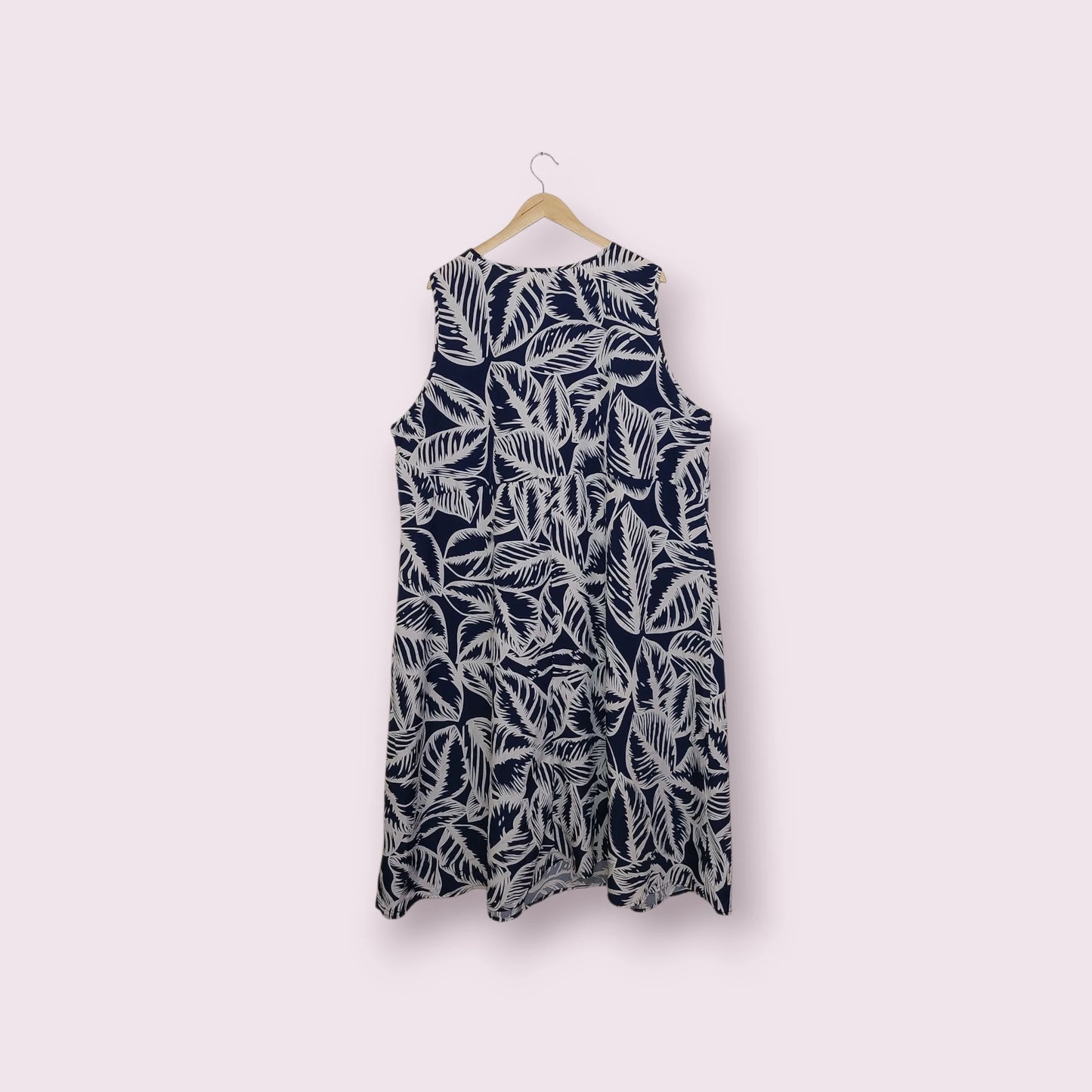 فستان أزرق بدون أكمام 4XL/52 ROSE | مقاس 52