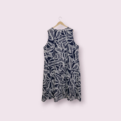 שמלה כחולה ללא שרוולים 4XL/52 ROSE | מידה 52