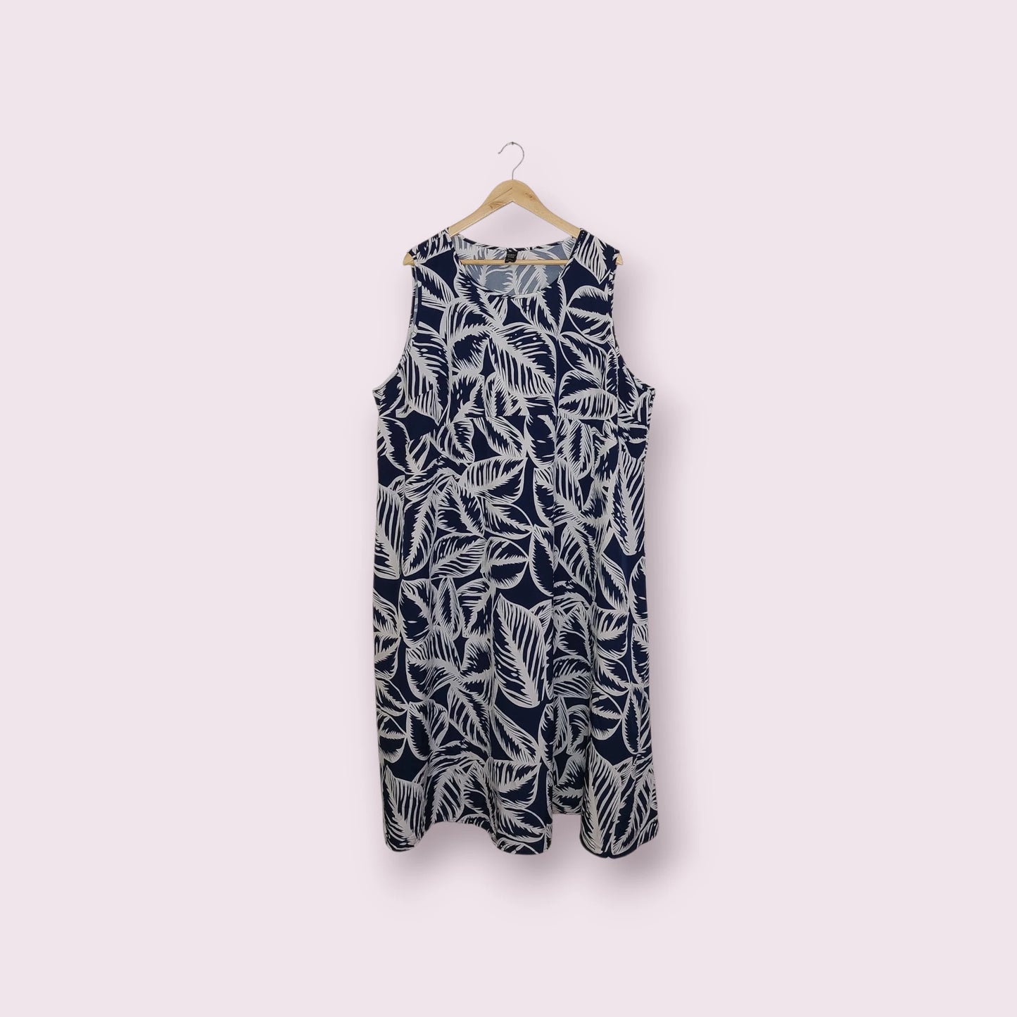 فستان أزرق بدون أكمام 4XL/52 ROSE | مقاس 52