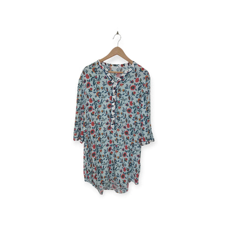 بلوزة زهور بأزرار MONOPRIX FEMME | مقاس 42