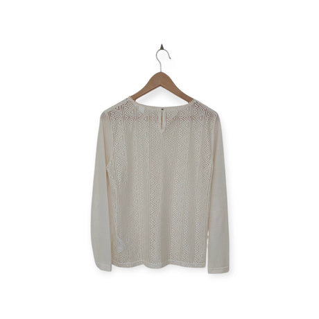 بلوزة دانتيل بيضاء من H&M | مقاس M