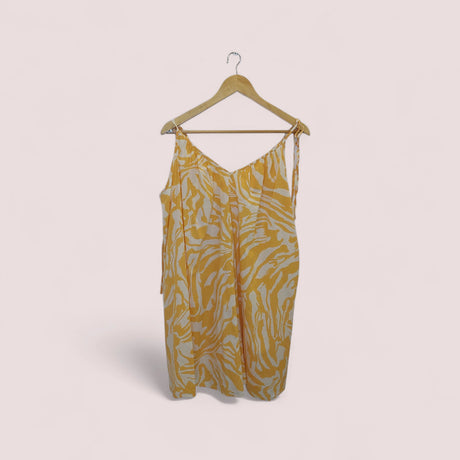 فستان ميني أصفر من H&M | مقاس XL