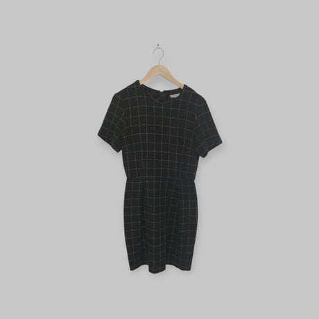 שמלת מידי משבצות H&M | מידה 38