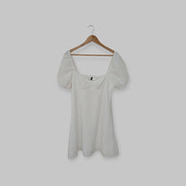 فستان أبيض قصير، H&M | مقاس 40