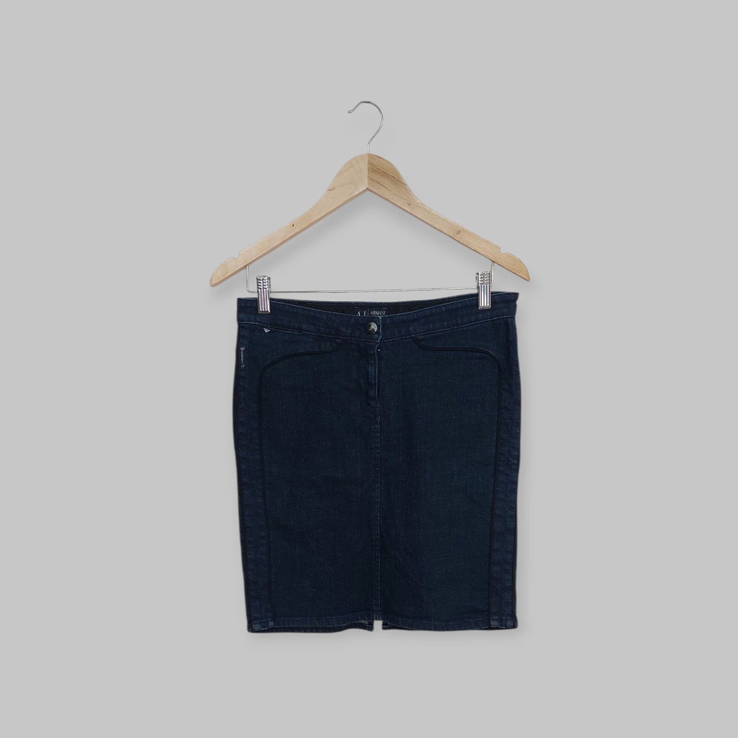 חצאית מיני ג'ינס כחולה ARMANI JEANS | מידה 40