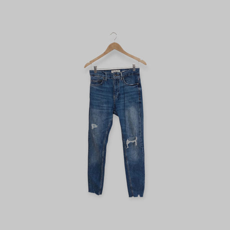 بنطلون جينز أزرق طويل PULL&BEAR | مقاس 36