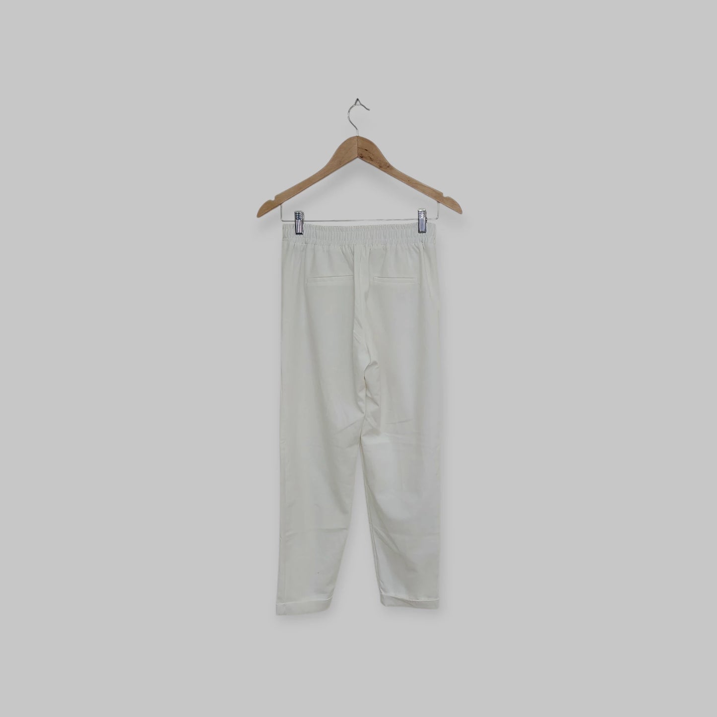 מכנס ארוך לבן BERSHKA | מידה S