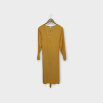 فستان ماكسي بلون الخردل | قياس L