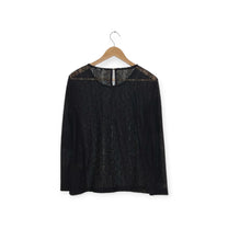 قميص أسود شفاف H&M | مقاس M