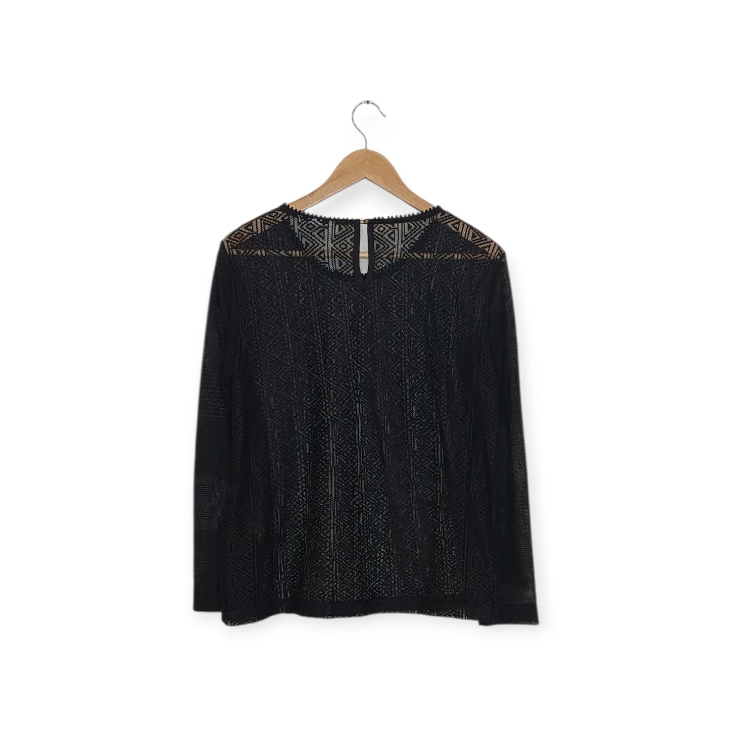 قميص أسود شفاف H&M | مقاس M
