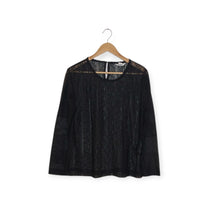 قميص أسود شفاف H&M | مقاس M