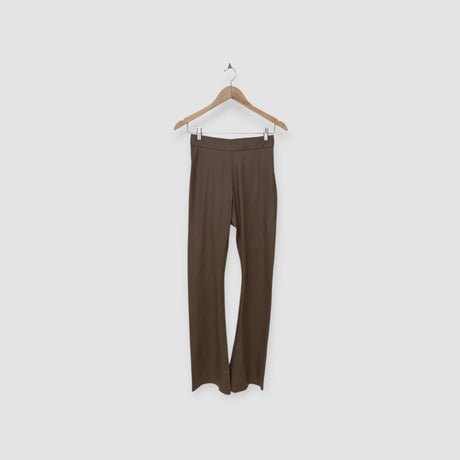 بنطلون جلد طويل بني BLANKNYC | مقاس XS