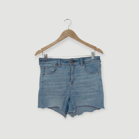 80% قطن، 12% بوليستر، 6% فيسكوز - 2% إيلاستين، شورت جينز أزرق، AMERICAN EAGLE | مقاس ONE SIZE