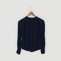 חולצה ארוך כחול עם משבצות, ZARA BASIC | מידה XS