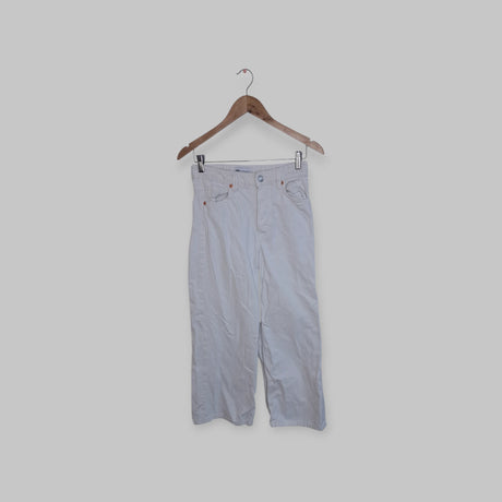מכנס ג'ינס ארוך לבן ZARA | מידה S