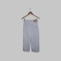 מכנס ג'ינס ארוך לבן ZARA | מידה S