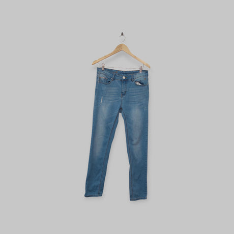 מכנס ג'ינס ארוך תכלת H&M | מידה L