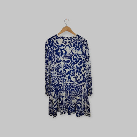 שמלת מידי הדפסים ZARA | מידה XL