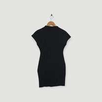 שמלת מיני שחור נצנצים ZARA | מידה S
