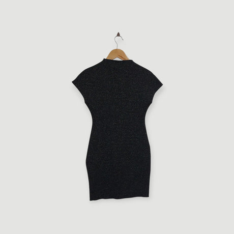 שמלת מיני שחור נצנצים ZARA | מידה S