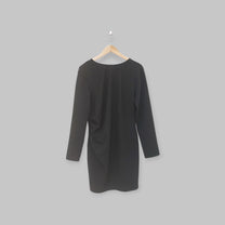 שמלת מידי שחורה H&M | מידה L