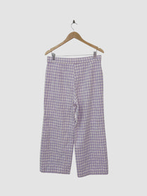 מכנס סגול משבצות ZARA | מידה L