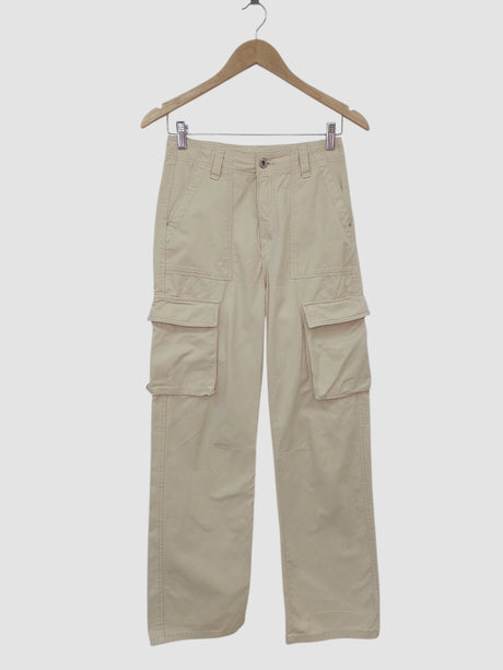 מכנס ג'ינס בז' BERSHKA | מידה XS