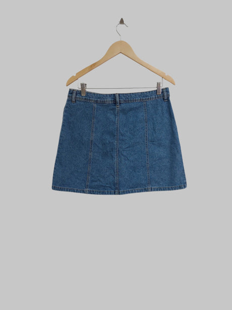 חצאית מיני ג'ינס כחולה H&M | מידה L