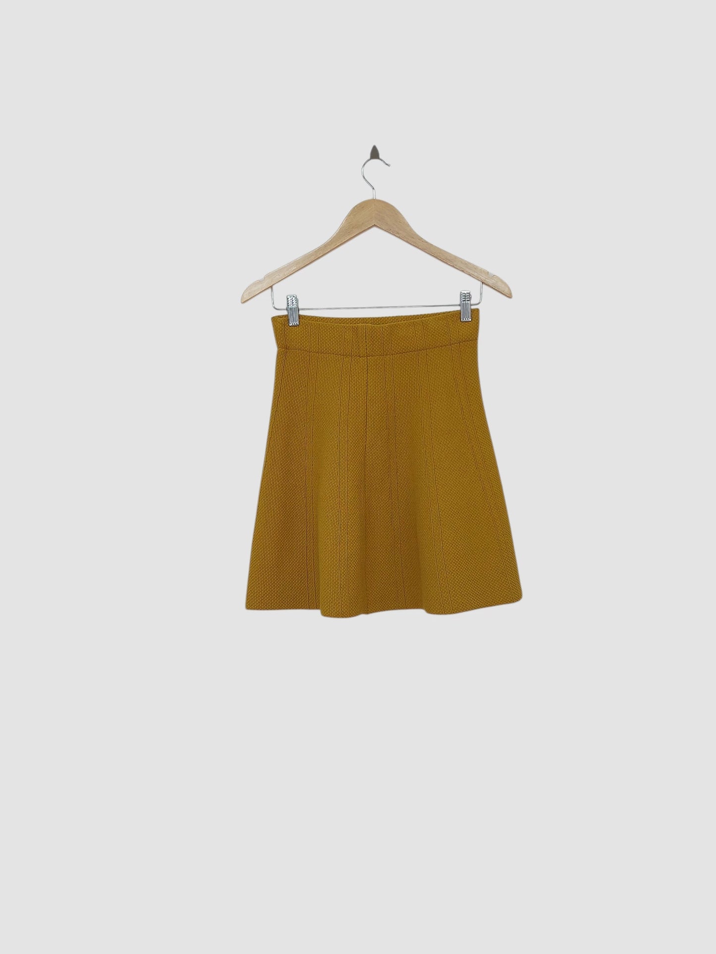 חצאית מידי חרדל ZARA | מידה XS