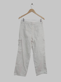 מכנס ג'ינס ארוך לבן H&M | מידה M
